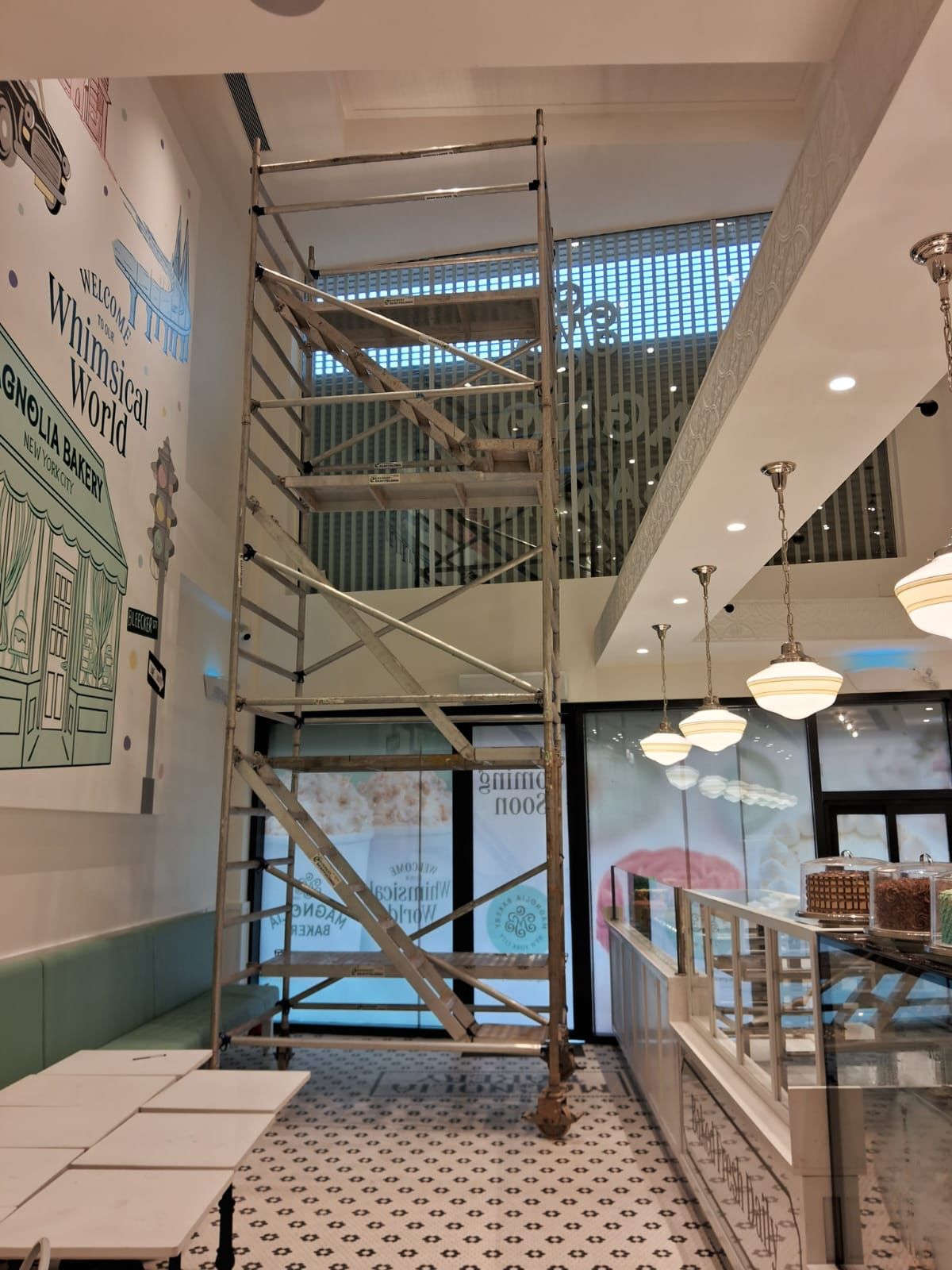 aluminum scaffolding stairway model